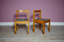 Set Of Pine Mid Century Modernist Dining Chairs