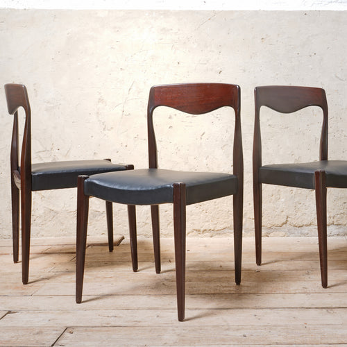 4 Mid-Century Danish Dining Chairs