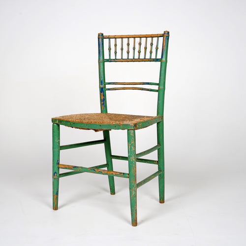 Antique Faux Bamboo Side Chair