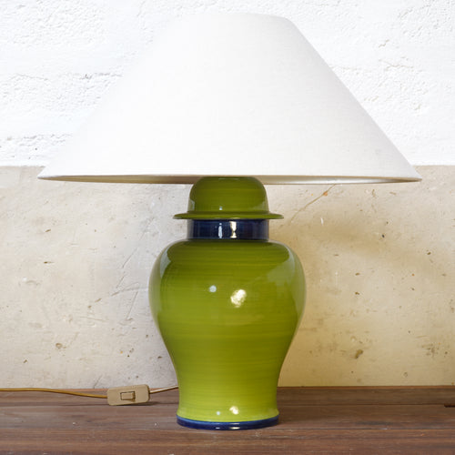 French Green Table Lamp