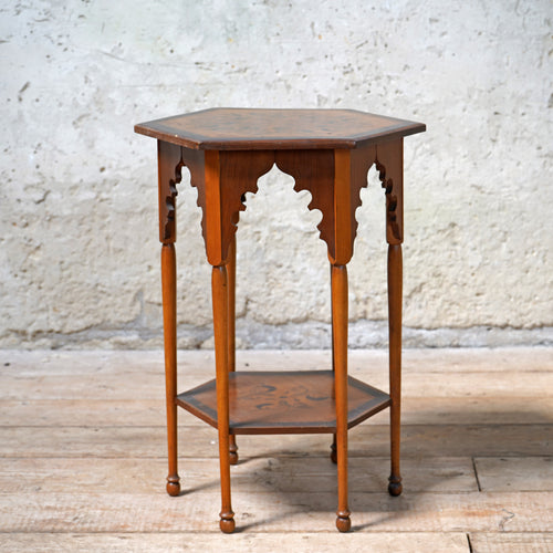 Moorish Arts And Crafts Side Table Made By A&N CSL Retailed By Harrods