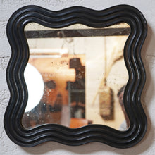 Wavy Ebonised Frame  Mirror