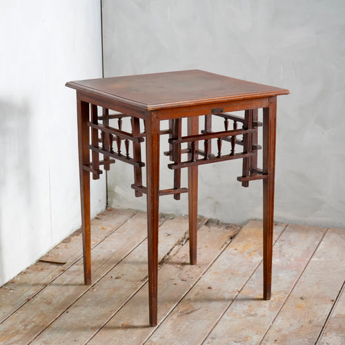 Aesthetic movment Side Table Retailed In Hall & Anderson Calcutta