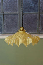 French Vintage Yellow Pendant Light Shade