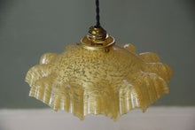 French Vintage Yellow Pendant Light Shade